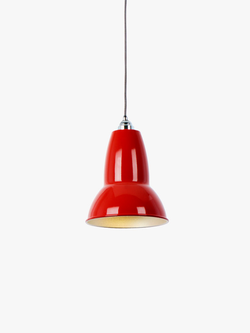 【ANGLEPOISE / アングルポイズ】DUO MAXI PENDANT（デュオ マキシ ペンダント） / ブラック + レッド ケーブル（ペンダントランプ） [電球非同梱]