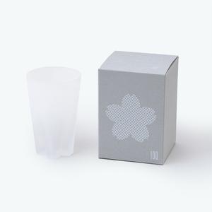 100% Sakurasaku Frost Tumbler Paper box 【さくらさく 雪桜タンブラー 紙箱入】 [グラス]