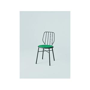 【COMMOC】Flipper Chair(A) / グリーン（シート）×ホワイト（フレーム）（ダイニングチェア）