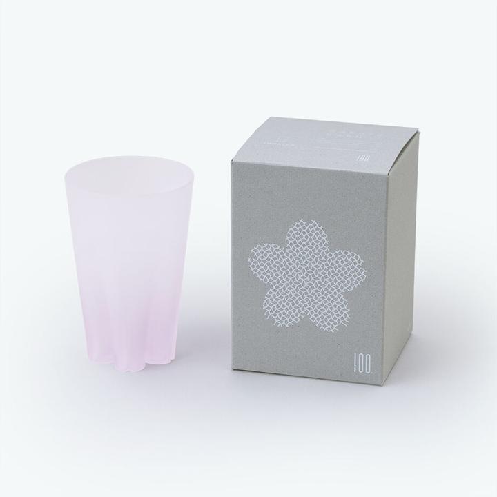 【100%】Sakurasaku Frost Rock Paper box <さくらさく 雪桜ロック 紙箱入> （グラス） 