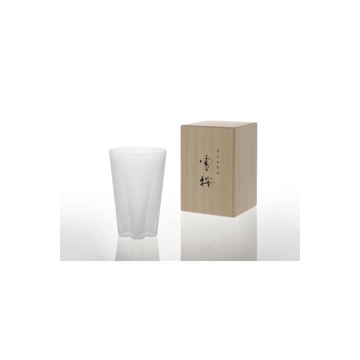 【100%】SAKURASAKU glass Tumbler 雪桜 / クリア （グラス）