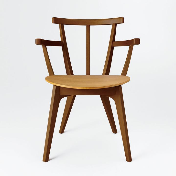 【COMMOC】Beetle Chair Arm / Dark gray（ダイニングチェア）