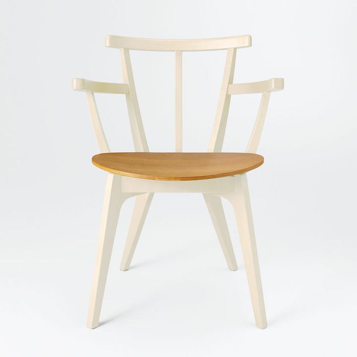 【COMMOC】Beetle Chair Arm / Cream（ダイニングチェア）