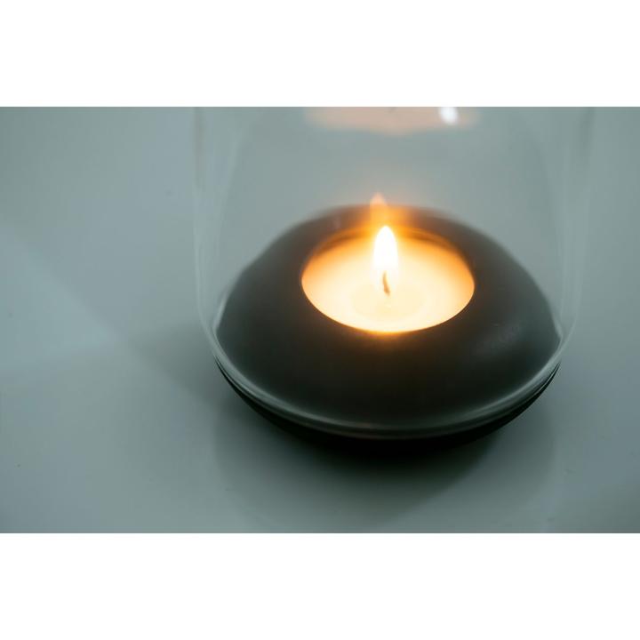 100% Tea Light Holder with glass cover