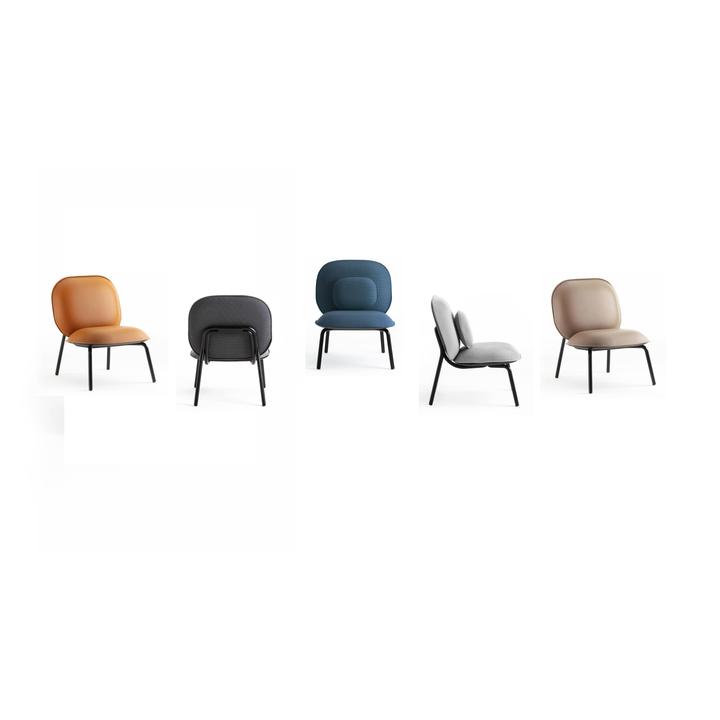 【TOOU】TASCA lounge chair Standard fabric / blue
