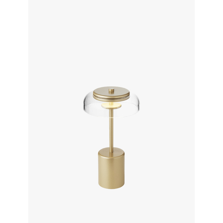 【NUURA / ヌーラ】BLOSSI TABLE MINI PORTABLE（ブロシ テーブル ミニ ポータブル） / ノルディックゴールド/クリア（テーブルランプ）